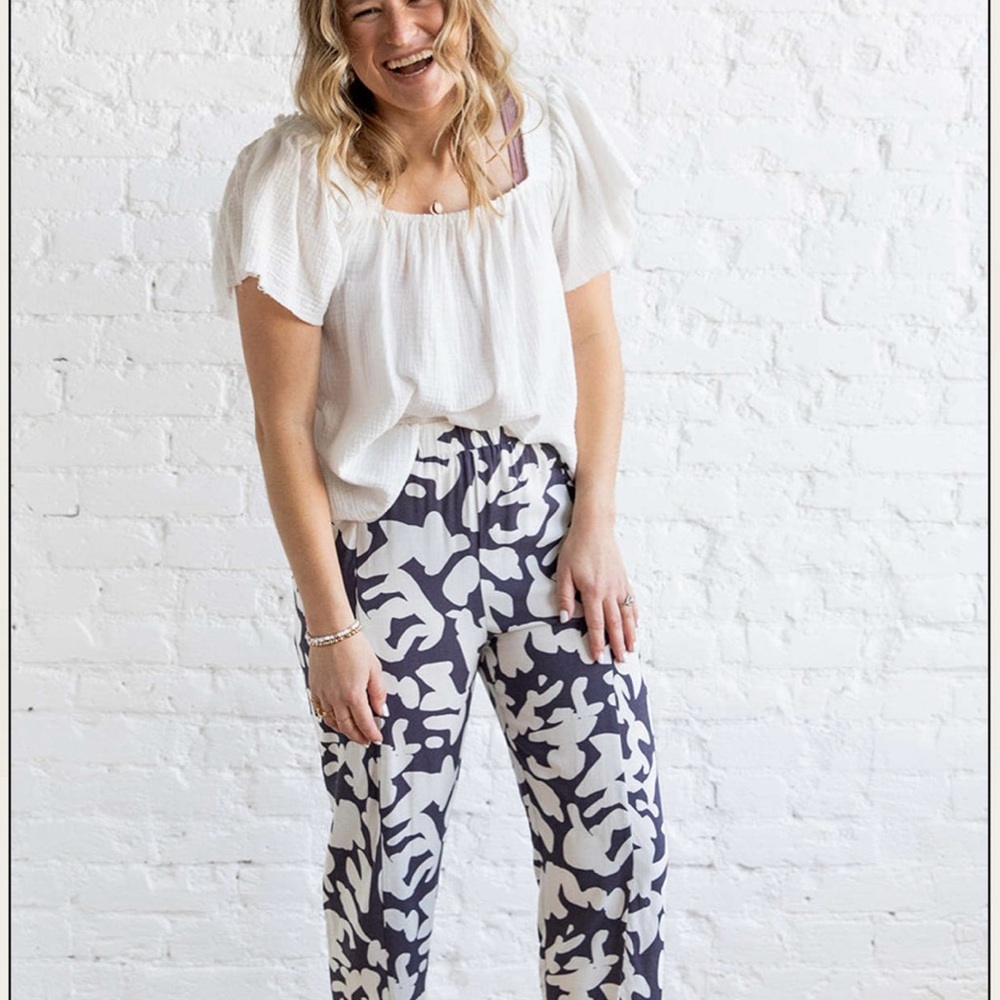 Grade & Gather midnight Power Print Pant
